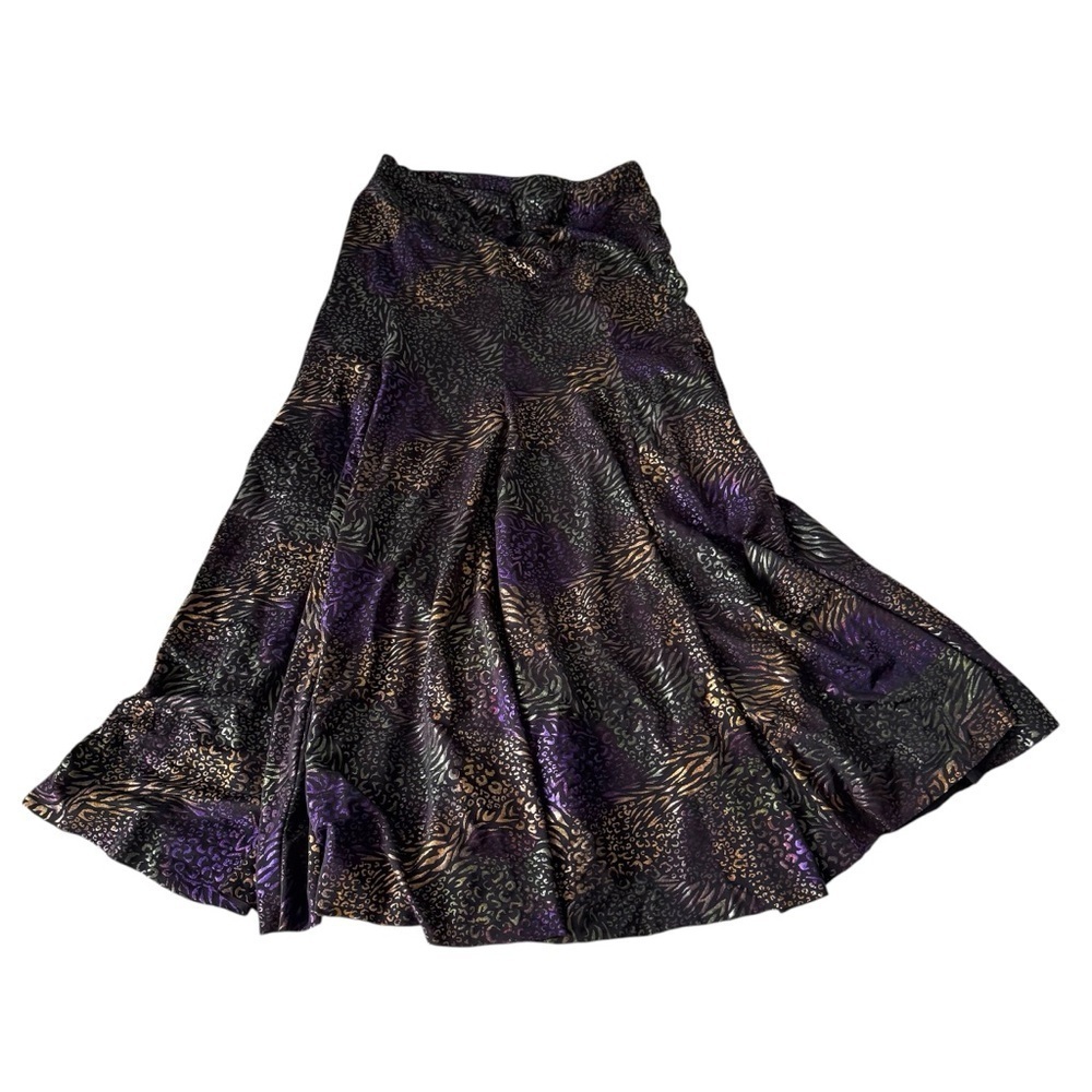 💜✨ Vintage Handmade Stretchy Flowy Maxi Skirt - Picture 2 of 5